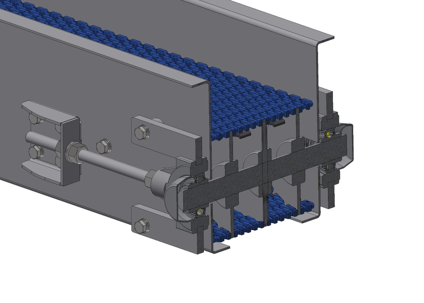 Doorsnede transportbaan