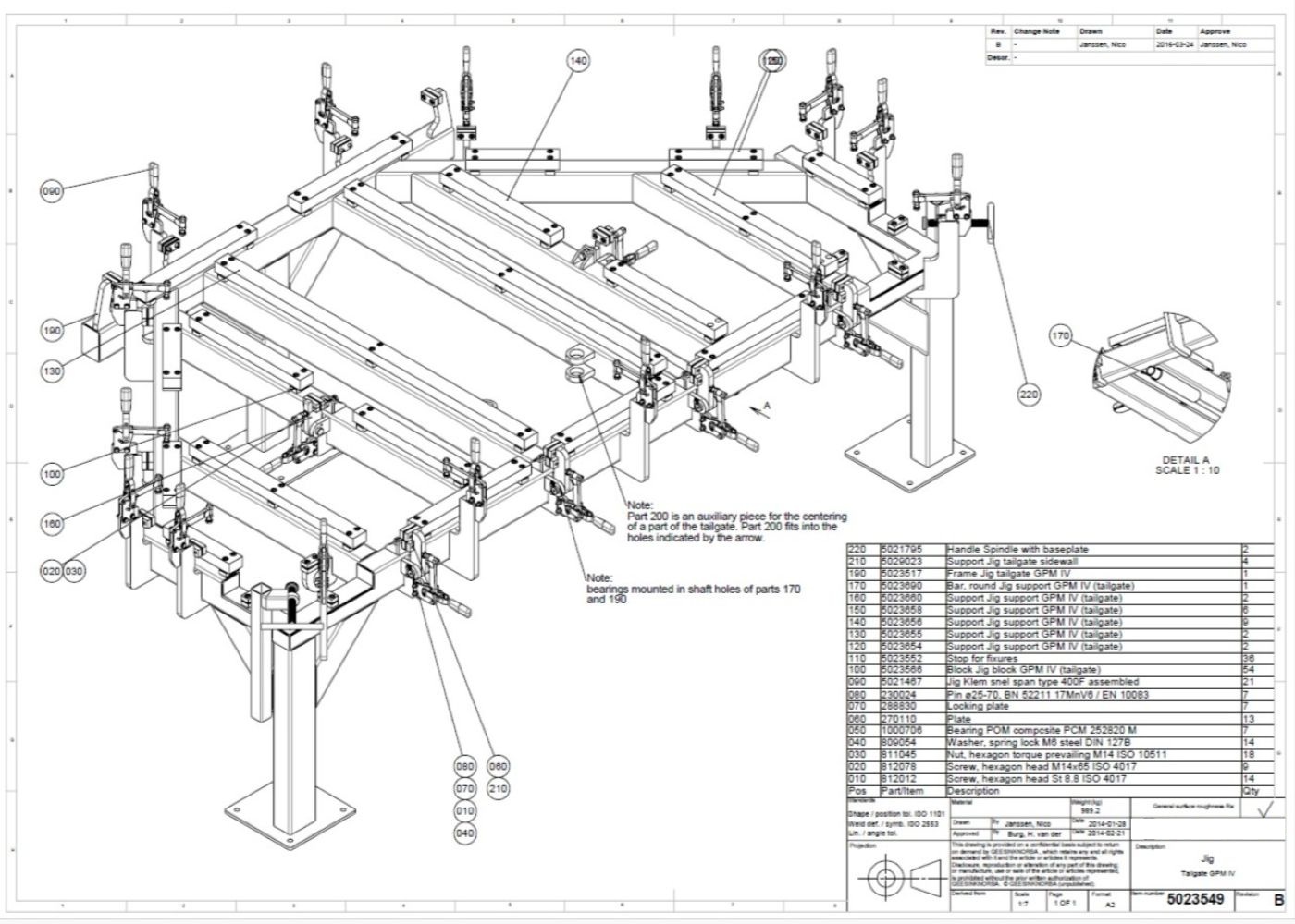 2D-productietekening lasmal